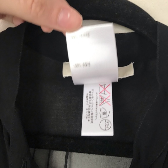 CHLOÉ black sheer button up beaded blouse - Picture 3 of 8